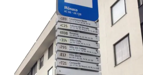 PARADERO SITP BARRIO MONACO  140A02